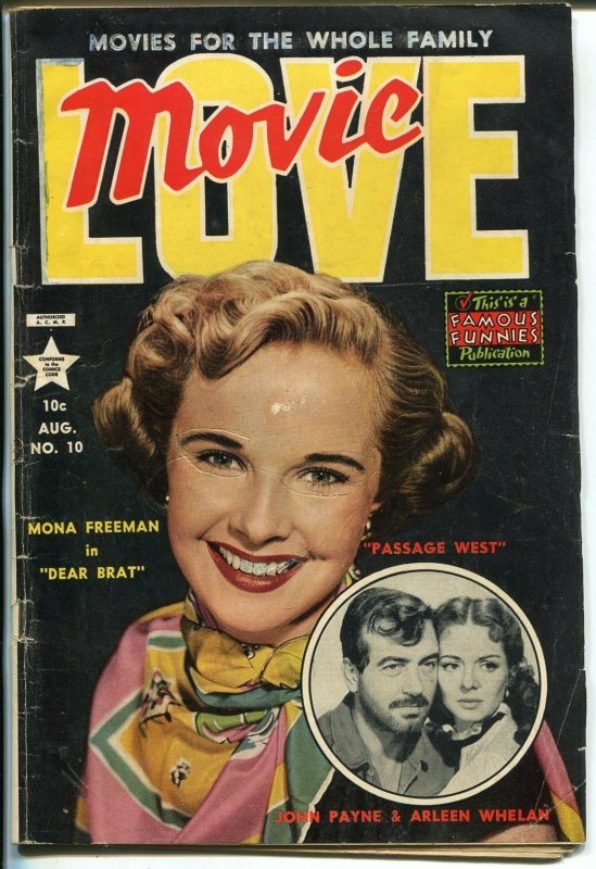 Movie Love #10 1954-Mona Freeman-John Payne-Bob Hope-Frank Frazetta-VG-