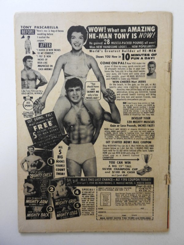 G.I. Joe #47 (1956) VG Condition! Cover detached bottom staple