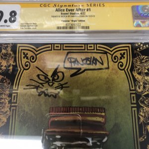 Alice Ever After (2022) # 1 (CGC 9.8 SS) Signed & Sketch Dan Ponasion Census = 1