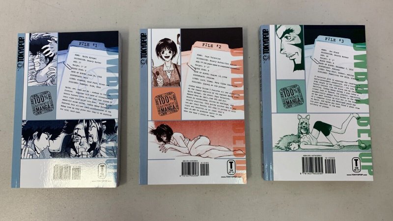 Cowboy Bebop Vol. 1-3 Complete Set Paperback Yutaka Nanten 
