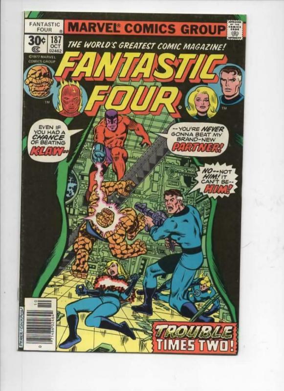 FANTASTIC FOUR #187, VF+, Klaw, Perez, 1961 1977, Marvel, more FF in store