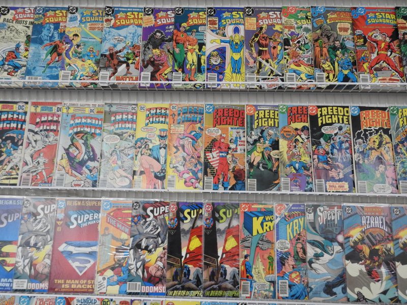 Huge Lot 170+ Comics W/ Batman, Freedom Fighters,  All-Star Squadron+ Avg VG+!!