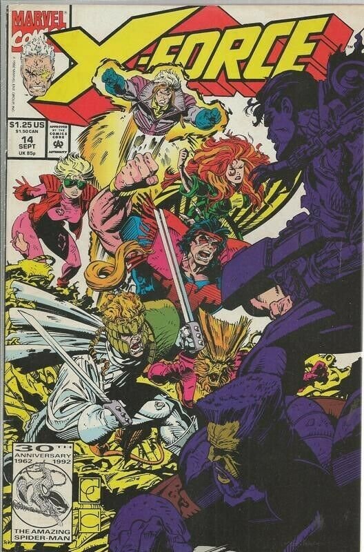 X Force #14 ORIGINAL Vintage 1992 Marvel Comics  