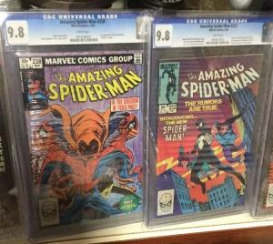 Amazing Spider-man 150-860 Vol 2 1-58 All Cgc 9.8 238 252 298 299 300 301 361 36