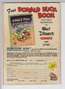 Walt Disney Comics and Stories 137 - Feb 1952 FR/GD Dell