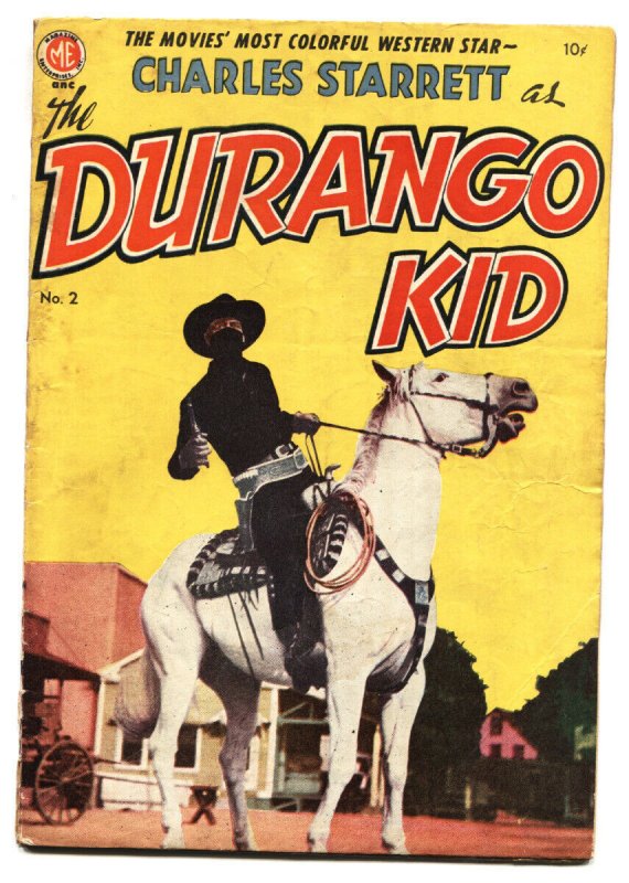 Durango Kid #2 1949-ME-Charles Starrett-Dan Brand-White Indian-Frank Frazetta...