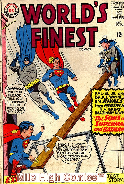 WORLDS FINEST (1941 Series)  (DC) (WORLD'S FINEST) #154 Good Comics Book