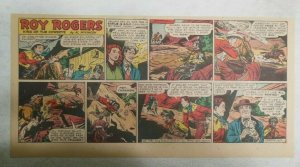 Roy Rogers Sunday Page by Al McKimson from 6/1/1952 Size 7.5 x 15 inches