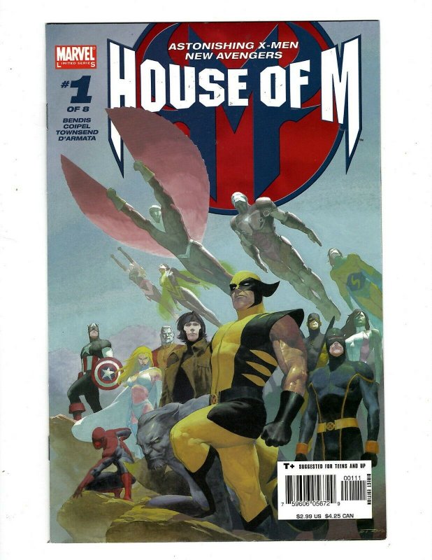 House Of M Complete Marvel Comics Limited Series # 1 2 3 4 5 6 7 8 Avengers SM19