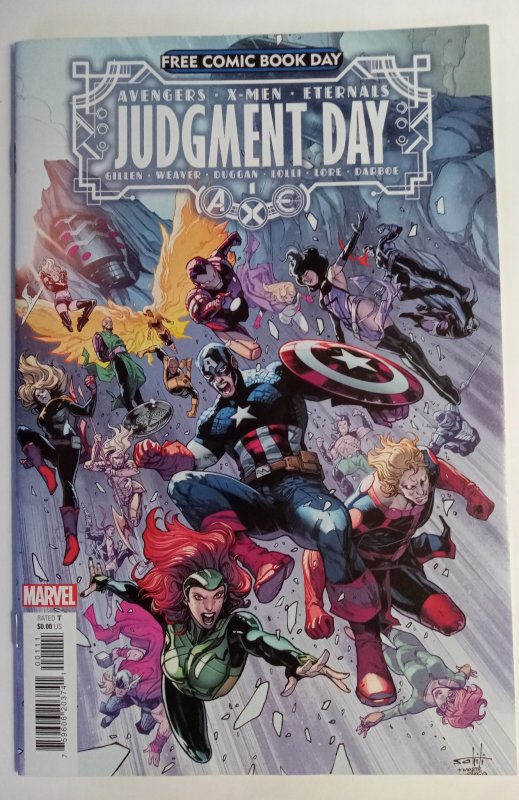 Find judgement day #1 avengers x-men eternals A.X.E