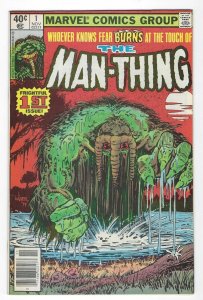 Man-Thing #1 1979 - Newsstand Edition in Excellent Shape! Fine