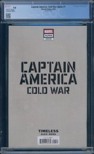 Captain America Cold War Alpha #1 CGC 9.8 Alex Ross Timeless Baron Zemo 2023