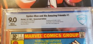 Spider-man and his Amazing Friends #1 - CBCS 9.0 - 1st FireStar in comics