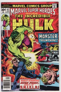 MARVEL SUPER-HEROES #62 - 8.0 - WP - Incredible Hulk
