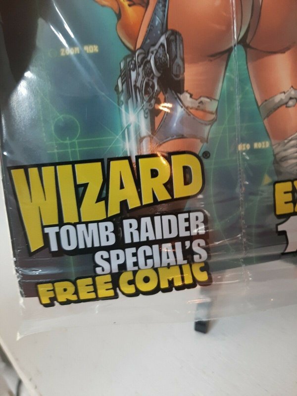 Sealed Tomb Raider WIZARD SPECIAL MAGAZINE & Aphrodite IX #0 DEBUT COMIC New