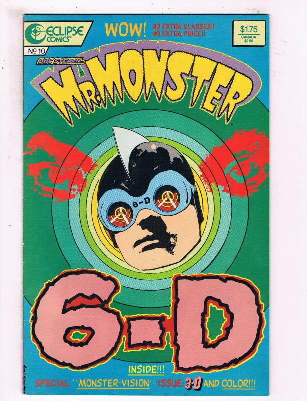 Mr Monster 6-D #10 VF Eclipse Comics Comic Book 1987 DE25