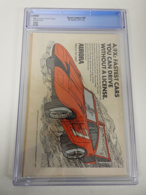 Green Lantern #87 (1971) CGC 3.0 1st Appearance of John Stewart!