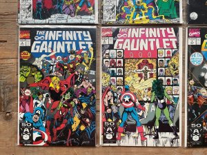 The Infinity Gauntlet Complete Marvel Comics Ser # 1 2 3 4 5 6 NM Thanos 12 J871