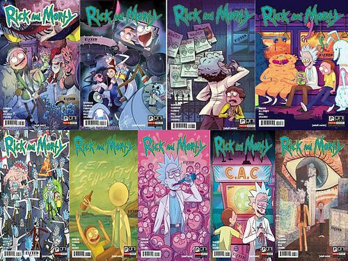 RICK AND MORTY #8 #9 #10 #11 #12 #13 #14 #15 #16 EXCEED JESSE JAMES EXCLUSIVE 