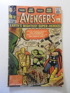Avengers #1 (1963) GD/VG Condition moisture damage