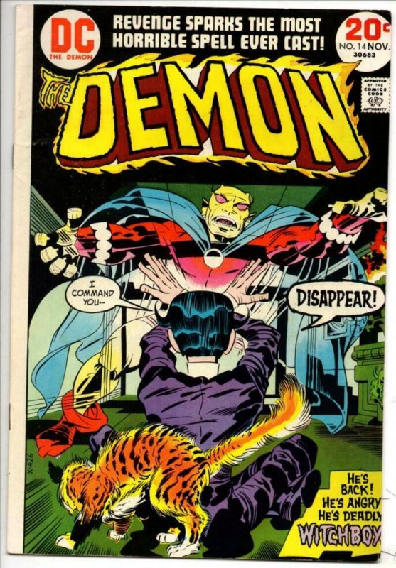 DEMON #14, FN, Jack Kirby, 4th World, WitchBoy, 1972 1976, more JK in store