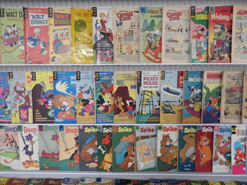 Huge Lot of 160+ Comics W/ Bugs Bunny, Mickey Mouse, Tom and Jerry +More!