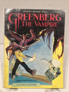 Greenberg The Vampire Marvel Graphic Novel #20 1986 Badger DeMatteis