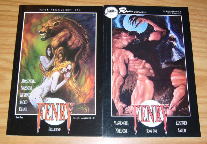 Fenry #1-2 VF/NM complete series - tony harris - werewolf - raven comics set