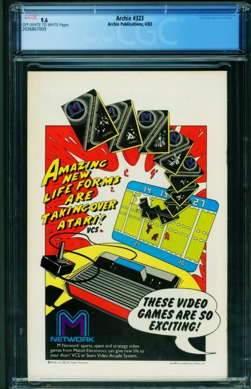 Archie #323  1983 - Archie -CGC 9.6 - Comic Book-2036867009