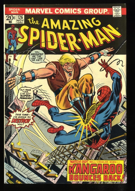 Amazing Spider-Man #126 VF 8.0 Kangaroo!