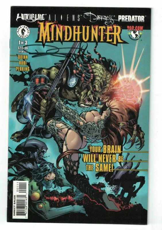 Witchblade/Aliens/The Darkness/Predator: Mindhunter #1 signed by David Quinn