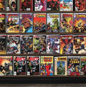 Huge Lot 140+ Comics with Turok, Dinosaur Hunter, Ultimate Spider-Man & More!