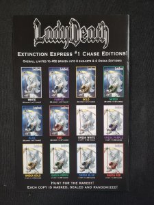 Lady Death: Extinction Express 2PC #1 - Chase Edition Gold & Blue (9.2ob) 2016