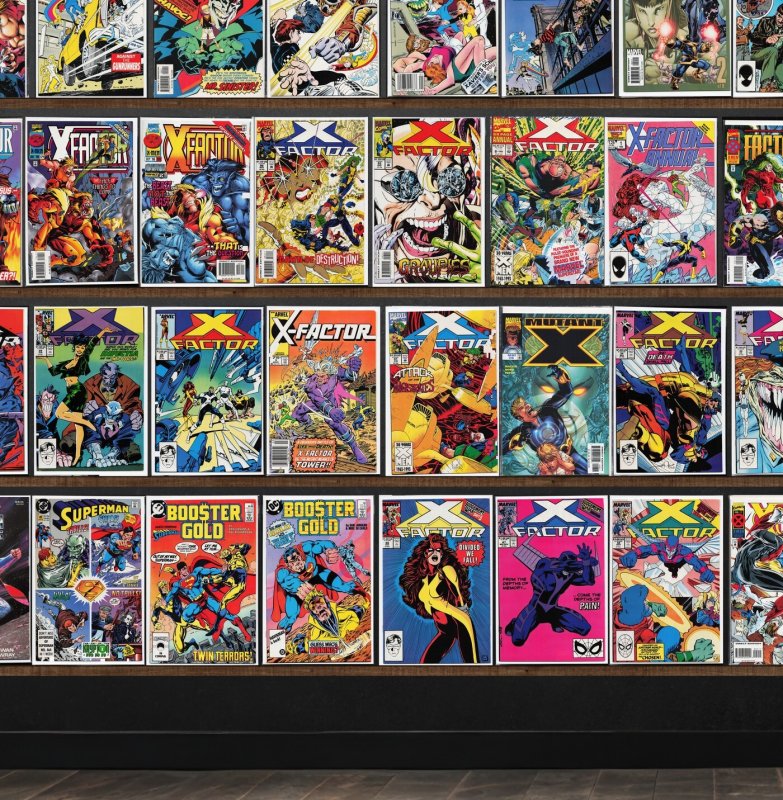 Huge Lot 150+ Comics with X-Factor, Power Pack, Excalibur, Booster Gold & More!