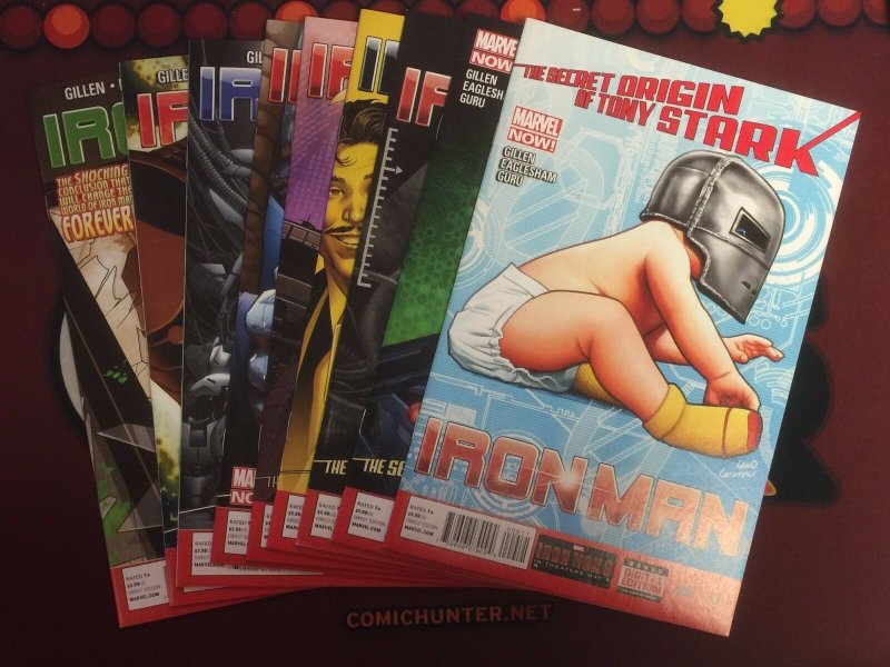 Iron Man #9-17 (9,10,11,12,13,14,15,16,17) The Secret Origin of Tony Stark Set 