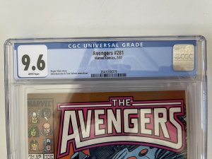 Avengers #281 - CGC 9.6 - Newsstand -  She-Hulk Cover (1987)