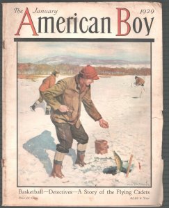 American Boy-1/1929-Anton Otis Fischer Cover-Pulp Fiction-G