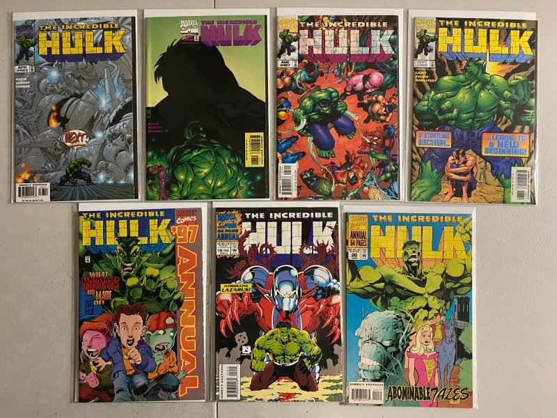 Incredible Hulk lot #400-468 + 3 Annuals Marvel 1st (avg 6.0) 39 diff (1992-'98)