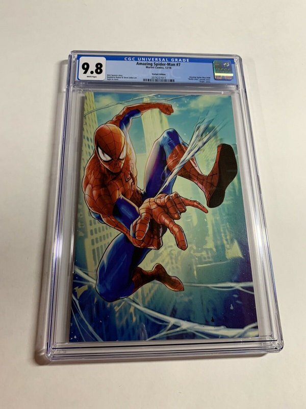 Amazing Spider-man 7 Cgc 9.8 Variant White Pages Variant