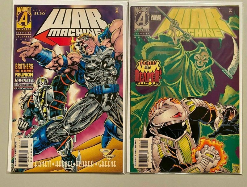  War Machine lot from:#1-24  18 different issues 1st series 8.0 VF (1994-96) 