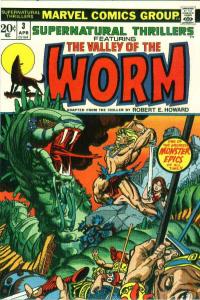 Supernatural Thrillers #3 FN ; Marvel | Valley of the Worm (REH)