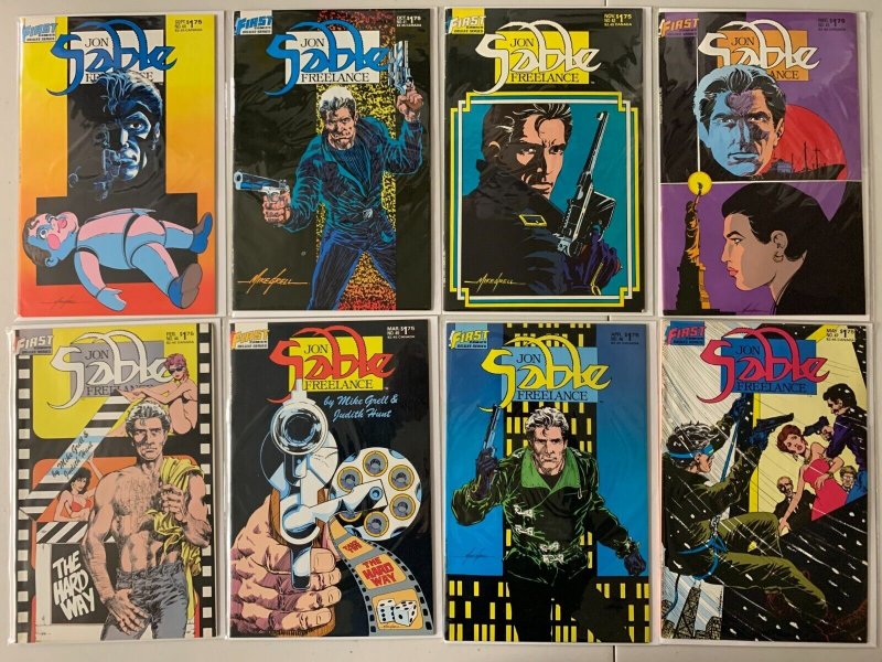 Jon Sable Freelance lot #32-56 Part 2 First Pub 25 pieces average 6.0 (1985-'88)