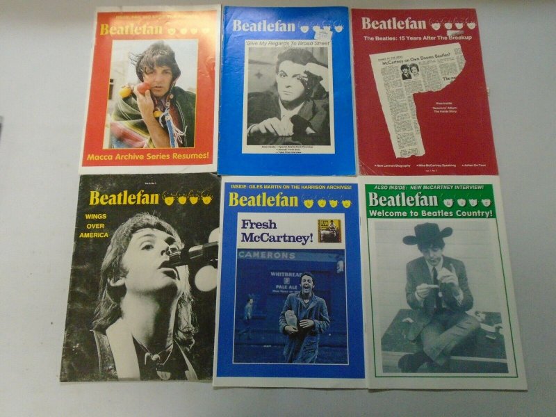 Beatlefan Magazine lot of 12 different early Paul McCartney issues