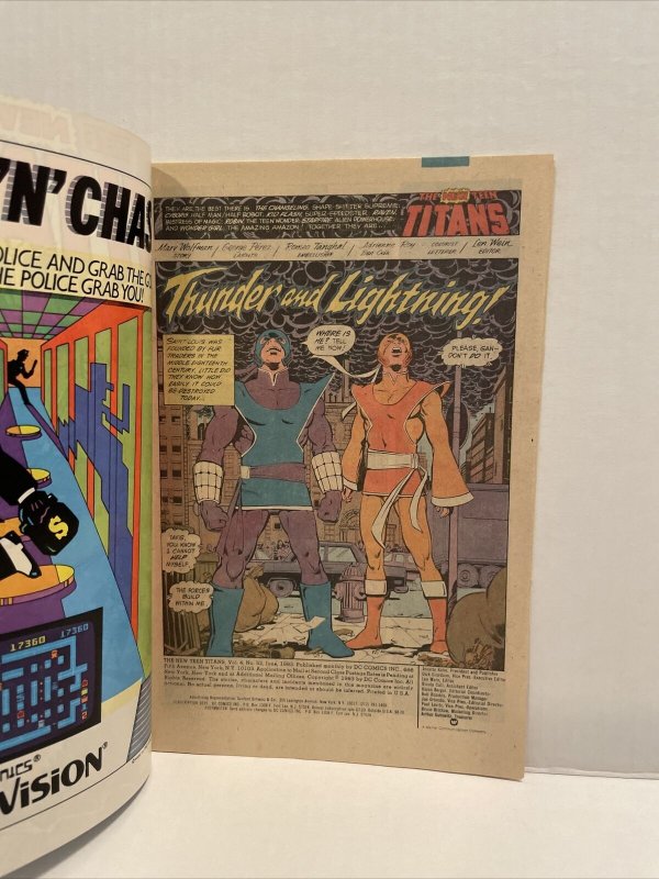 New Teen Titans #32 1st Appearance Thunder And Lightening