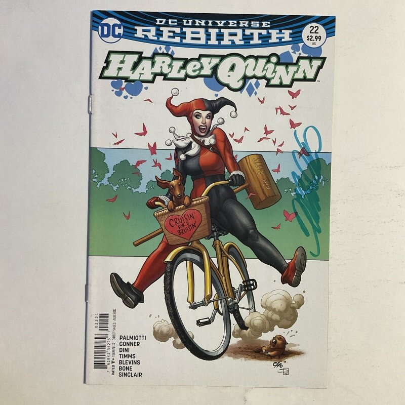 Harley Quinn 22 2017 Signed by Frank Cho Variant DC Comics NM near mint