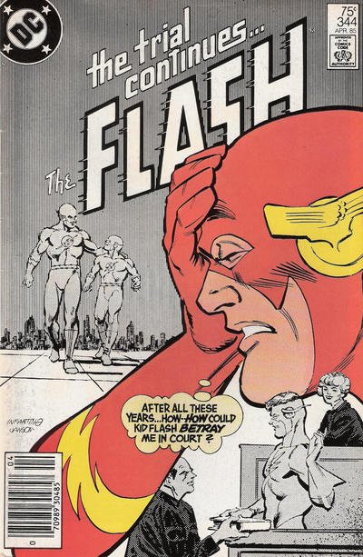 Flash, The (1st Series) #344 (Newsstand) FN ; DC | The Trial Continues