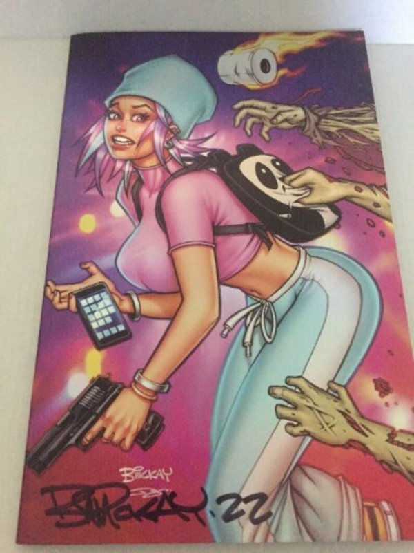 2022 Wondercon  Kim the Delusional Virgin Holofoil & Risque Variants Signed