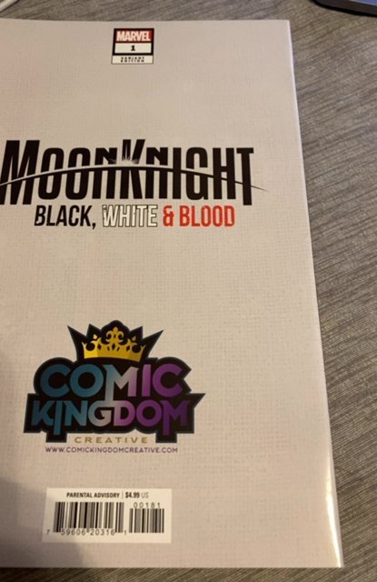 Moon Knight: Black, White & Blood #1 dell otto virgin Variant Cover (2022)