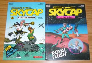 Dik Skycap & Dr. Ian DeFrost #1-2 FN complete series RIP OFF PRESS philip groves