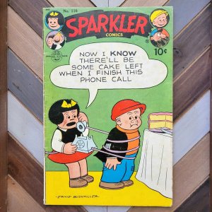 SPARKLER COMICS #116 GD/VG 1954 Nancy & Sluggo CASEY RUGGLES Pre-Code BUSHMILLER